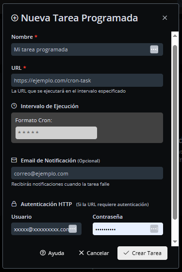 Configuración CronJob